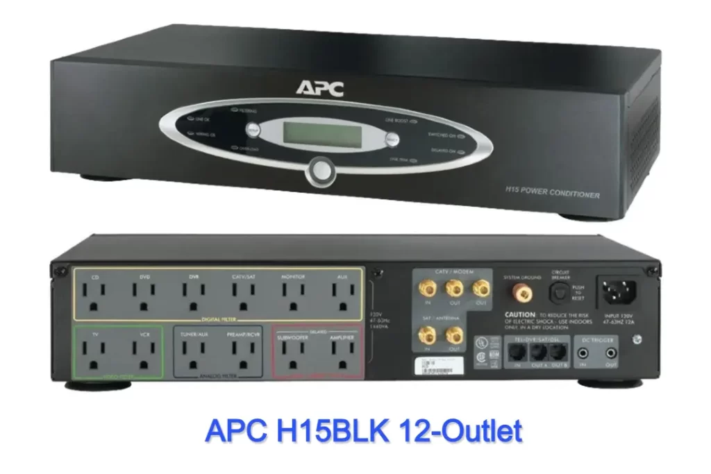 Home theatre power manager, APC H15BLK 12 Outlet