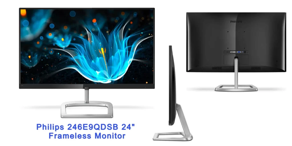 Best monitor for trading, Philips 246E9QDSB 24 Frameless Monitor